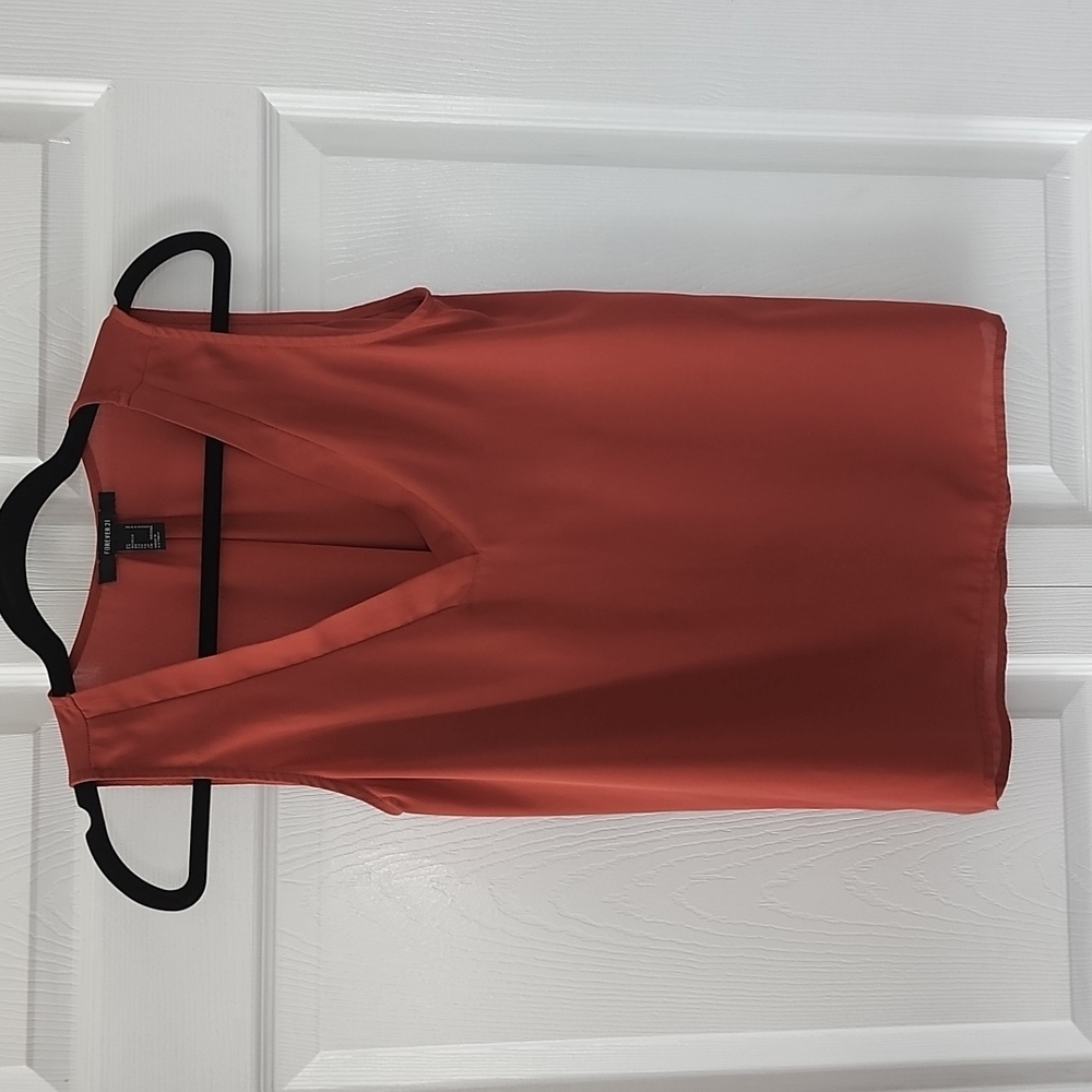 Burnt Orange Sleeveless Top Size S